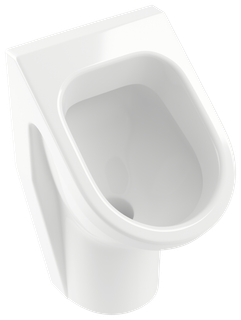V&B Absaug-Urinal Architectura Zulauf verdeckt, mit Zielobjekt, weiß