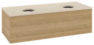 V&B WTU o. F-Struktur -Beleuchtg. Antao 120x36x50cm, WBP-farbe botti., honey oak