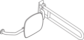 HEWI Rückenstütze 801 Wandabstand 230 mm