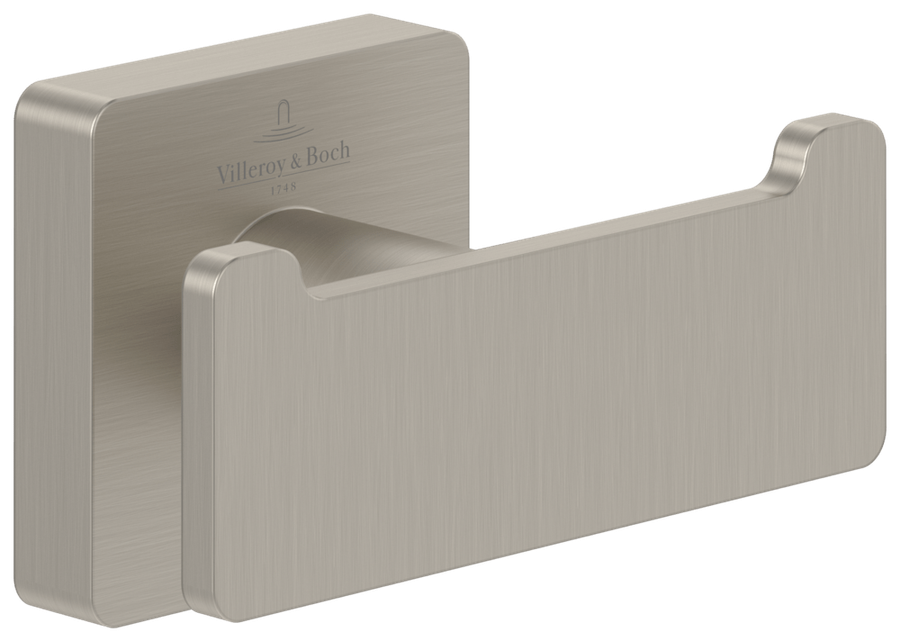 Artikelbild 1 des Artikels „V&B Dop.-Handtuchh. Elements Striking brushed nickel black, 80x44x45mm brushed nickel matt“