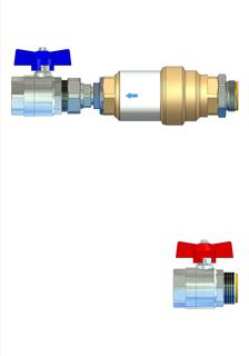 Strawa Anschlussgarnitur e-class AG 1" VSB25, 0,5-2,75 m3/h, horizontal