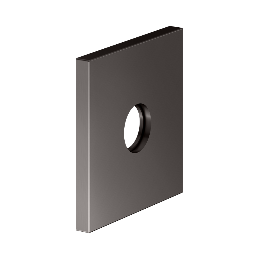 Artikelbild 2 des Artikels „Keuco Wandrosette 105x105mm, ek, f G 1/2 An, UP, T-sw geb. titanschwarz gebürstet“