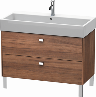 Duravit Waschtisch-Unterschrank Brioso 98,4x45,9cm, ch/nb Nat, 2 Ausz., steh.