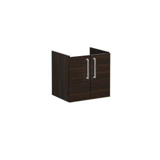 VitrA Waschtisch-Unterschrank Root Flat 56,5x45x55cm, 2 Türen, Korpus Walnuss