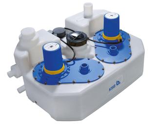 KSB Dopp.-Fäkalienhebeanl. mini-Compacta UZS 2.150 E, 2 kW, 1,5 kW, 9 A