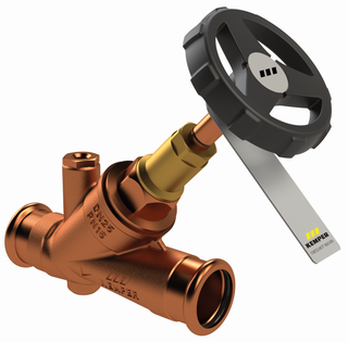 Kemper System-Absperrventil Weser DN 15, 18mm, PN 16, RG, m Entleerstopfen