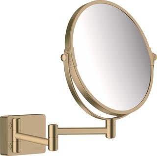 hansgrohe Rasierspiegel AddStoris Wandmontage, brushed bronze