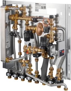 Oventrop Wohnungsstation Regudis W-HTF Leistungsb. 2, m. 15 l/m., nickelgelötet