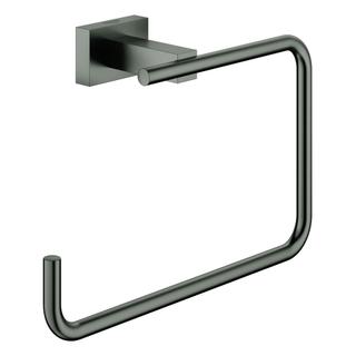 GROHE Handtuchring Essentials Cube verd. Befestig., hard graphite gebürstet