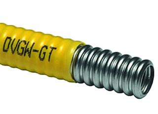 Leifeld Edelstahlwellrohr EUROTIS DN 25x33mm, Ro. 25 m, gelbe Ummantelung