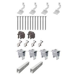 Vaillant Schrägdach-Set auroPOWER VPV P silber, Erweiterung +2