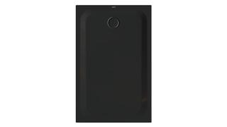 Duschwanne BetteUltra 5834 140x90x3,5cm, Mini-Wannenträger, schwarz
