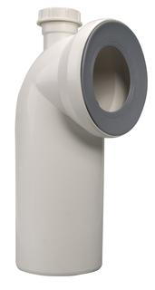 Airfit WC-Anschluss-Bogen 90Grad, mit Schlauchanschluss 40mm, weiß