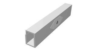 Schienenverbinder auroPOWER VPV P für Montageschiene 40 x 37,1 mm, silber