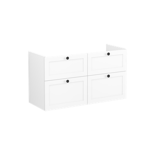 VitrA WT-Unterschrank Root Classic 117x45x65cm, 4 Vollausz., Korp Weiß Matt