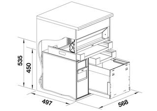BLANCO Multi Frame II 60 XL P drink.soda, links, 1 Eimer