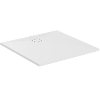 IS Quadrat-Brausewanne Ultra Flat Evo 120x120x3,5cm, seidenweiß