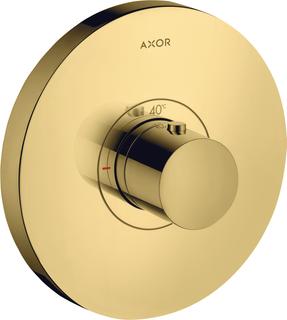 hansgrohe Fertigset ShowerSelect HF UP-Thermostat, rund, polished gold optic