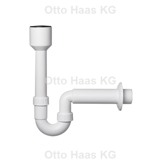 HAAS Urinal- und Ausgussbeckensiphon, DN 50, weiss, nach DIN