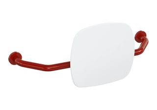 HEWI Rückenstütze 801 Wandabst. 230mm, Lehne signalw., rubin