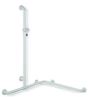 HEWI Duschhandlauf 801 962/962x1250mm, rubin, m Brausest.