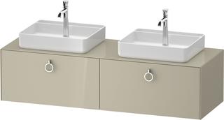 Duravit WT-Unterschrank White Tulip 160x55cm, Tau hgl, Ei L/ohne Beleuchtung