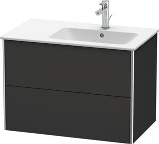 Duravit Waschtisch-Unterschrank XSquare 81x47,8x56cm, 2 La, B r, wd, graph matt