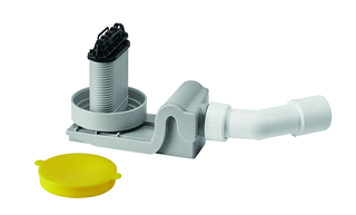 Kaldewei Ablaufgarnitur NEXSYS 4121 Sperrwasserhöhe 50mm, mit Haarfangsieb