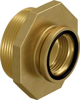 Uponor Reduzierstück Wipex G 2xG 1, 6+10 bar, Messing, mit O-Ring