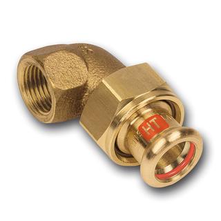 Sanha Winkelverschr. Press Solar 13096G 15mmx1/2", fl., I.pressende/IG, Rotg.