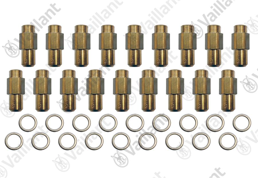 Artikelbild 1 des Artikels „VA Brennerdüse, H (x18) Vaillant-Nr. 0010033767 “