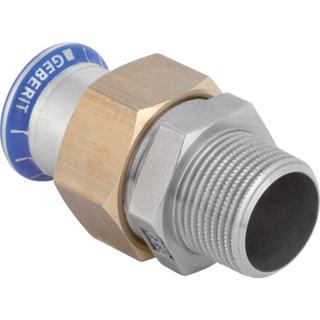 Geberit Übergangsverschraubung Mapress d 22mmxR 3/4, m Außengewinde, Edelstahl