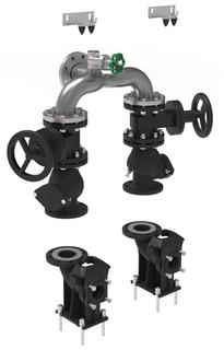 Jung Armaturensatz DN 65, Rohr DN 80, für Edelstahl