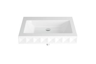 Wand-Waschtisch BetteLoft Ornament-Wand 82,5x52,5cm, 1-rei., o. Hahnl., midnight