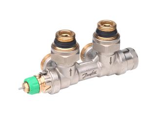 Danfoss Uni-Anschlussarmatur VHS-DV Eck, R 1/2, F. l, Ein. i VL, f KHK