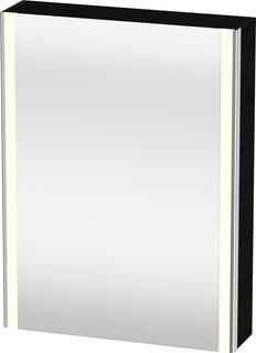 Duravit Uni-Spiegels. XSquare Steckd. F 60x15x80cm, 1 Tür, o ES, An li, Ei sw