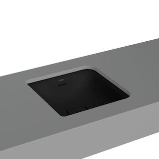 VitrA Unterbauwaschtisch New Metropole 40x40x17cm, quadr., o. Hahnloch, sw matt