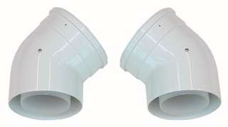 Vaillant Bogen 45Gr, 110/160mm, 2 Stck, konz., PP