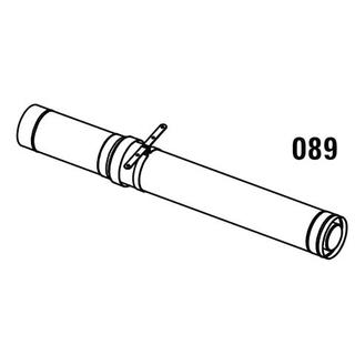 Daikin Dachdurchführung W8 DF40 DN 80/125, doppelw., 400mm ü. Da., ES