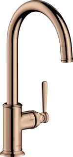 hansgrohe SPT-EHM 260 Axor Montreux mit Schwenkauslauf, polished red gold
