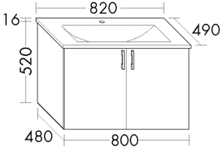Burgbad Mineralguss-Waschtisch-Set sys30 82x53,6x49cm, WT Eqio, weiß velvet