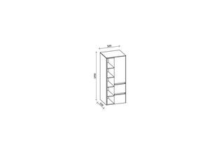 AQ 116 MS griffl. 10 mm Wangen 330x320x1 250 Tür 2 Ausz R RegBE ERibbe AntGl