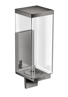 hansgrohe Lotionssp Axor Uni Rectangular Glas, Wandmontage, polished black chrome