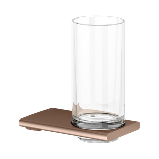 Keuco Glashalter Edition 400 m Echtkr.-Glas u. Ha., rotgold gebürstet