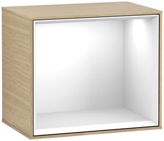 V&B Regalmodul Wandbeleuchtung Finion 41,8x35,6cm, Lades., Reg glo wh., Oa ven
