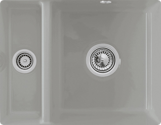 V&B Unterbauspüle Subway 60 XU m Abl.garn, Exzenter, fossil CeramicPlus