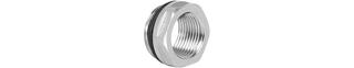 HG-TEC Anschlussstopfen MS vernickelt 1/2" x 3/8" mit O-Ring