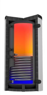 CitrinSolar Solar-Pufferspeicher PSW 350-1, 4x HZ-Anschl., mit Faservlies