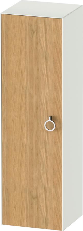 Artikelbild 1 des Artikels „Duravit Halbhochschrank White Tulip 40x36x132cm, 1 T m G, An l, E Nat w m Anschlag links | Eiche natur massiv/weiß seidenmatt“