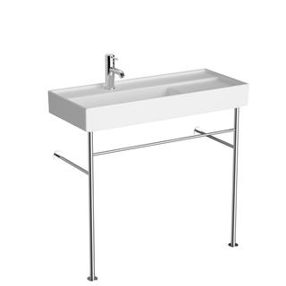 VitrA WT Compact-asym.-m. Rack ArchiPlan 90x38cm, B li, Hahnl., Abl. re, we hgl